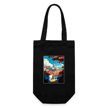 Tomar Portugal Vintage voyage affiche WPA Souvenir - Sac à bouteille - noir - Devant