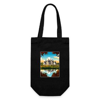 Vallée de la Loire France Vintage voyage affiche Souvenir - Sac à bouteille - noir - Devant