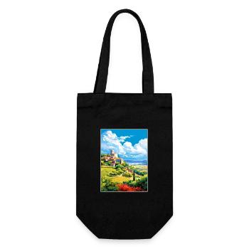 Provence Frankreich Vintage Reiseposter WPA Souvenir - Geschenkbeutel für Flaschen - Schwarz - Vorne