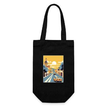 Jerez De La Frontera Espagne Affiche de voyage Vintage - Sac à bouteille - noir - Devant