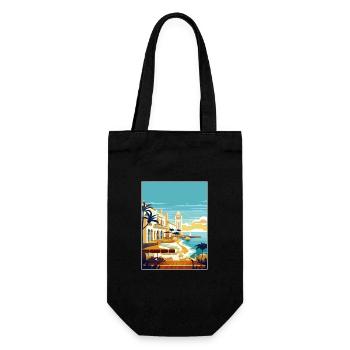 Menorca Spanien Vintage Reiseposter WPA Souvenir - Geschenkbeutel für Flaschen - Schwarz - Vorne