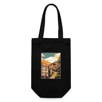 Cuenca Espagne Vintage voyage affiche WPA Souvenir - Sac à bouteille - noir - Devant