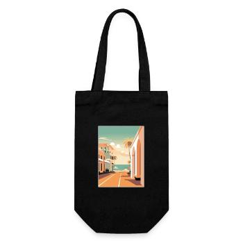 Lanzarote Spanien Vintage Reiseposter WPA Souvenir - Geschenkbeutel für Flaschen - Schwarz - Vorne