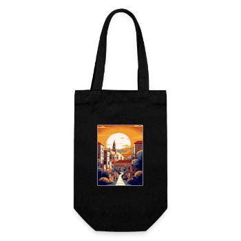 Toledo Spanien Vintage Reiseposter WPA Souvenir - Geschenkbeutel für Flaschen - Schwarz - Vorne