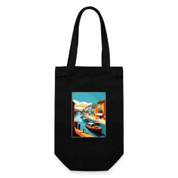 Costa Nova Portugal Vintage voyage affiche Souvenir - Sac à bouteille - noir - Devant