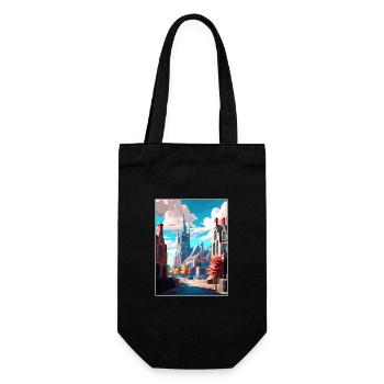 Ghent Belgium Vintage Travel Poster WPA Souvenir - Gift Bag for Bottles - black - Front