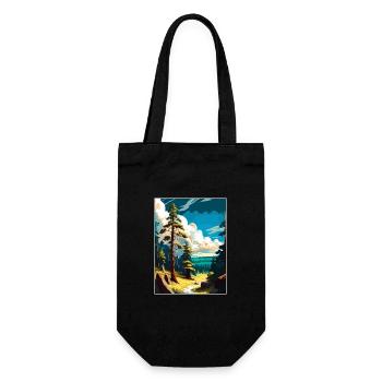 Gorce Gorcegift Pologne Affiche de voyage Vintage WPA - Sac à bouteille - noir - Devant