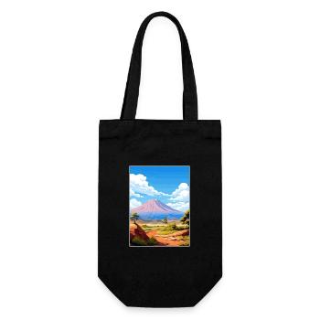 Parc national du Teide Espagne Affiche de voyage Vintage - Sac à bouteille - noir - Devant
