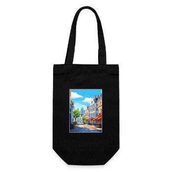 Lille Frankreich Vintage Reiseposter WPA Souvenir - Geschenkbeutel für Flaschen - Schwarz - Vorne