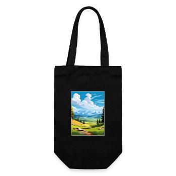 Parc national de la Sierra Nevada Affiche de voyage Vintage - Sac à bouteille - noir - Devant