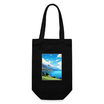 Lac d’Iseo Italie Vintage voyage affiche WPA Souvenir - Sac à bouteille - noir - Devant