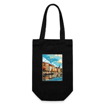 Kuopio Finlande Vintage voyage affiche WPA Souvenir - Sac à bouteille - noir - Devant