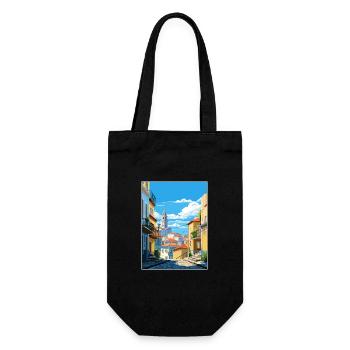 Vila Nova de Gaia Portugal Vintage Reiseposter - Geschenkbeutel für Flaschen - Schwarz - Vorne