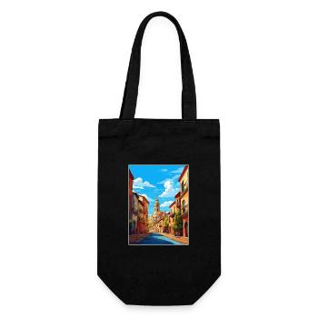 Navarra Spanien Vintage Reiseplakat WPA Souvenir - Geschenkbeutel für Flaschen - Schwarz - Vorne