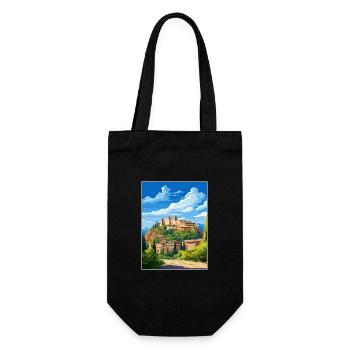 Alhambra Spain Vintage Travel Poster WPA Souvenir - Gift Bag for Bottles - black - Front