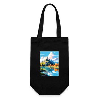 Château de Bled Slovénie Affiche de voyage vintage WPA Art - Sac à bouteille - noir - Devant
