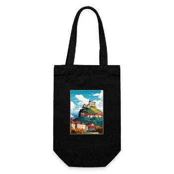 Ljubljana Slovenia Vintage Travel Poster Souvenir - Gift Bag for Bottles - black - Front