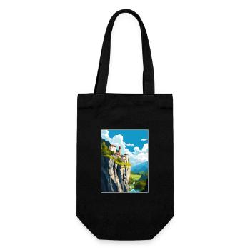 Château de Predjama Slovénie Lac de Bled Affiche de voyage - Sac à bouteille - noir - Devant