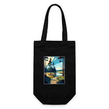 Bory Tucholskie Poland Vintage Travel Poster WPA - Gift Bag for Bottles - black - Front