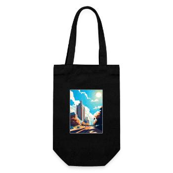 Katowice Poland Vintage Travel Poster WPA Souvenir - Gift Bag for Bottles - black - Front