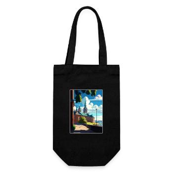 Vasteras Suède Vintage voyage affiche WPA Souvenir - Sac à bouteille - noir - Devant