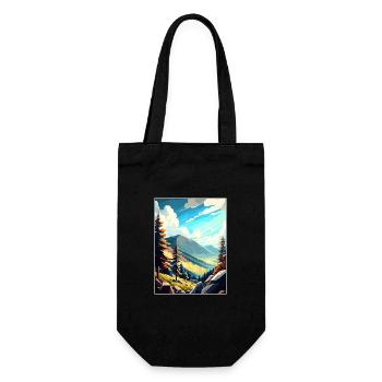 Krkonose République tchèque Affiche de voyage vintage WPA - Sac à bouteille - noir - Devant