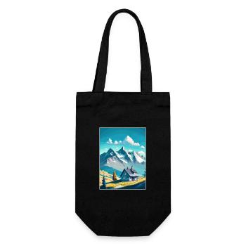 Le Chasseron Falls Suisse Affiche de voyage - Sac à bouteille - noir - Devant