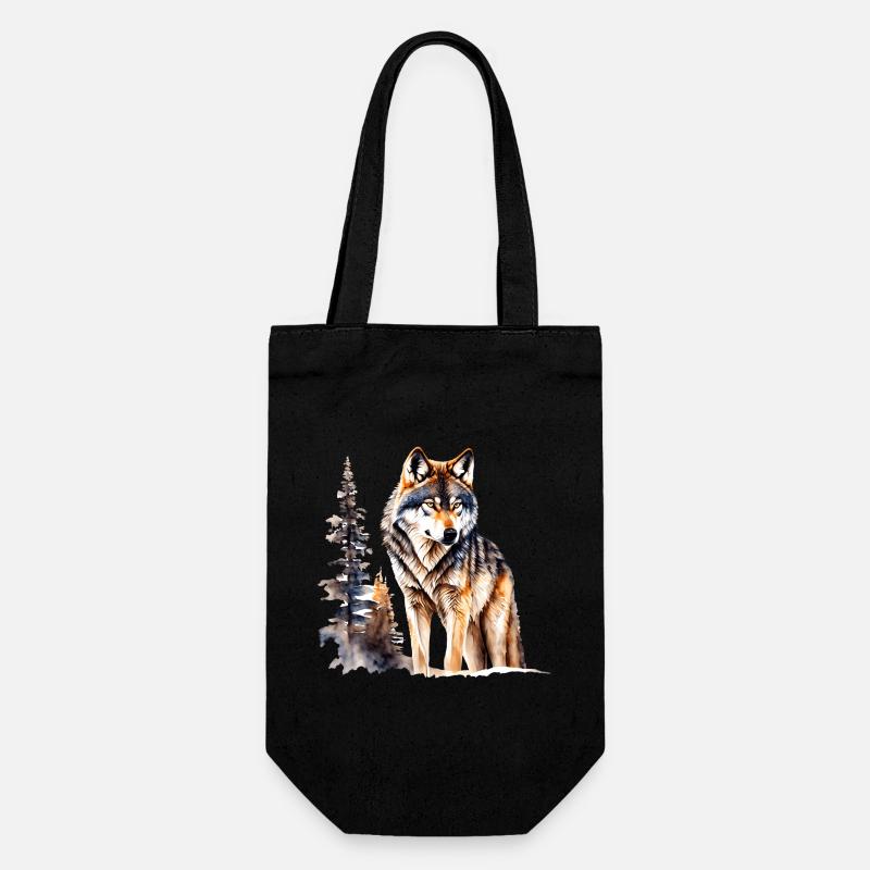 Loup - Sac à bouteille - noir