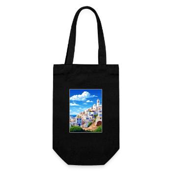 Almeria Spanien Vintage Reiseposter WPA Souvenir - Geschenkbeutel für Flaschen - Schwarz - Vorne