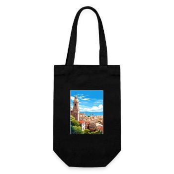 Malaga Espagne Vintage voyage affiche WPA Souvenir - Sac à bouteille - noir - Devant