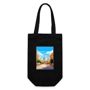Valencia Spain Vintage Travel Poster WPA Souvenir - Gift Bag for Bottles - black - Front