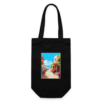 Crète Grèce Décoration Vintage Voyage Affiche WPA - Sac à bouteille - noir - Devant