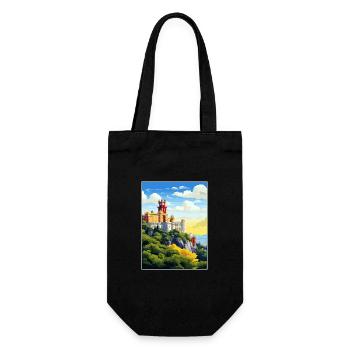 Sintra Portugal Vintage voyage affiche WPA Souvenir - Sac à bouteille - noir - Devant