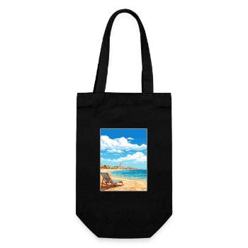 Costa De La Luz Espagne Vintage Voyage Poster WPA - Sac à bouteille - noir - Devant