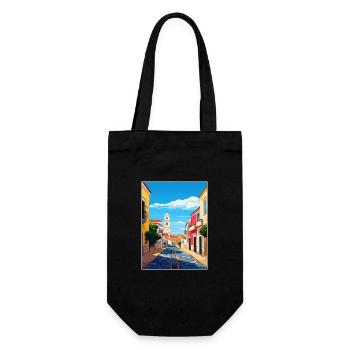 Lagos Portugal Vintage Travel Poster WPA Souvenir - Gift Bag for Bottles - black - Front