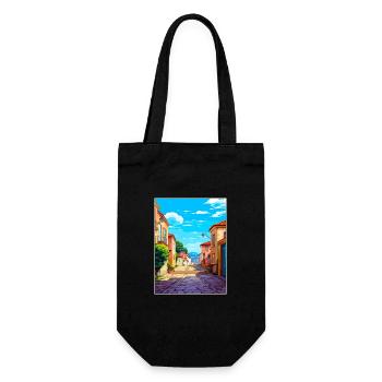 Vianna Do Castelo Portugal Vintage Reiseposter - Geschenkbeutel für Flaschen - Schwarz - Vorne