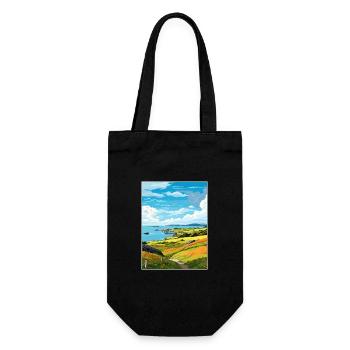 Isle Of Kerrera Schottland Vintage Reiseposter WPA - Geschenkbeutel für Flaschen - Schwarz - Vorne