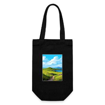 Isle Of Scalpay Schottland Vintage Reiseposter WPA - Geschenkbeutel für Flaschen - Schwarz - Vorne