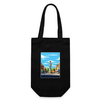 Leighton Buzzard England Vintage Travel Poster WPA - Gift Bag for Bottles - black - Front