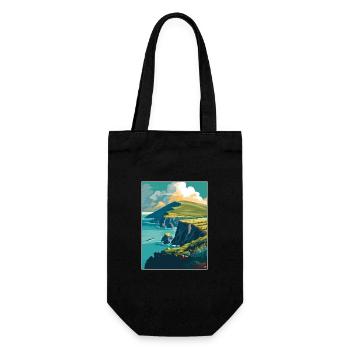 Dingle Halbinsel Irland Vintage Reiseposter WPA - Geschenkbeutel für Flaschen - Schwarz - Vorne