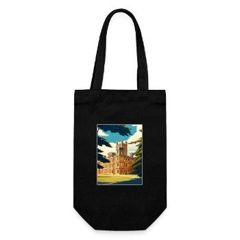 Highclere Castle England Vintage Travel Poster WPA - Gift Bag for Bottles - black - Front