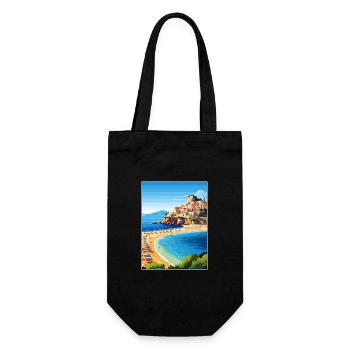 Sicily Italy Decoration Vintage Travel Poster WPA - Gift Bag for Bottles - black - Front