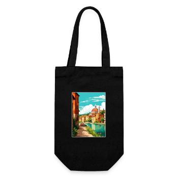 Vérone Italie Décoration Vintage Voyage Affiche WPA - Sac à bouteille - noir - Devant