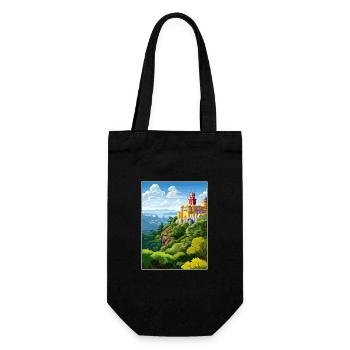 Sintra Portugal Vintage voyage affiche WPA Souvenir - Sac à bouteille - noir - Devant