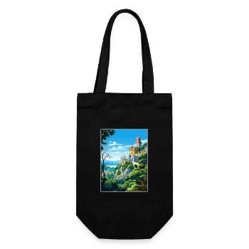 Sintra Portugal Vintage voyage affiche WPA Souvenir - Sac à bouteille - noir - Devant