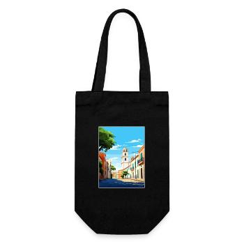 Faro Portugal Vintage Travel Poster WPA Souvenir - Gift Bag for Bottles - black - Front