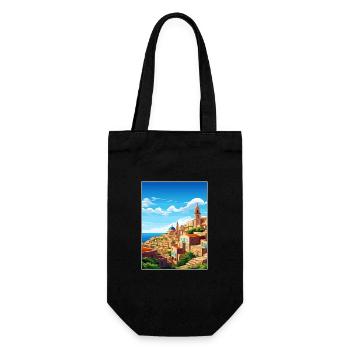Malta Vintage Travel Poster WPA Souvenir - Gift Bag for Bottles - black - Front