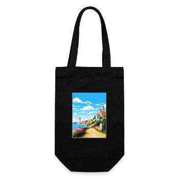 Coimbra Portugal Vintage voyage affiche Souvenir - Sac à bouteille - noir - Devant