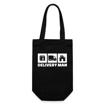 Supplier Saying Job Worker Career Workaholic - Gift Bag for Bottles - black - Front