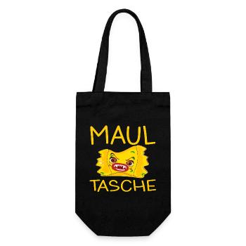 MAULTASCHEN KOSTÜM - Geschenkbeutel für Flaschen - Schwarz - Vorne